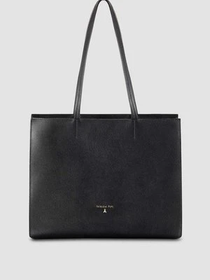 Skórzana torba typu shopper z suwakiem PATRIZIA PEPE