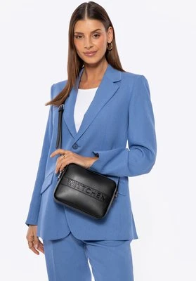 Skórzana torebka crossbody pudełkowa czarna Wittchen