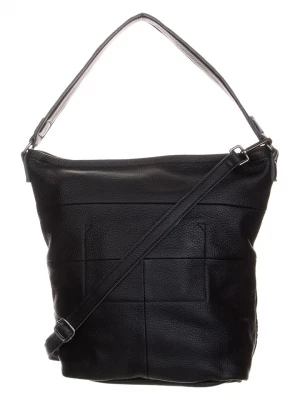 FREDs BRUDER Skórzana torebka "Lotta" w kolorze czarnym - 33 x 35 x 15 cm rozmiar: onesize