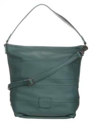 FREDs BRUDER Skórzana torebka "Lotta" w kolorze zielonym - 33 x 35 x 15 cm rozmiar: onesize