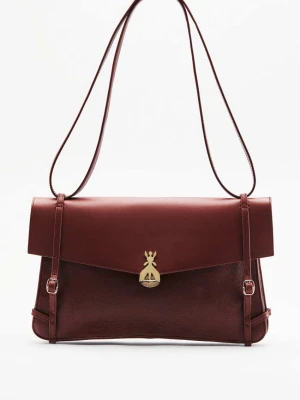 Skórzana torebka na ramię Fly Bamby Jour PATRIZIA PEPE