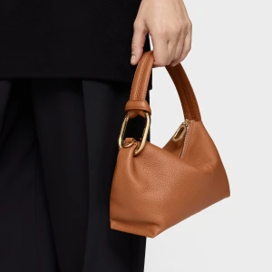 Skórzana Torebka Przez Ramię W Kolorze Camelowym Tous Hold - Tous