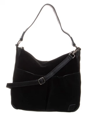 FREDs BRUDER Skórzana torebka "Tri" w kolorze czarnym - 32 x 30 x 8 cm rozmiar: onesize