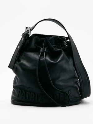 Skórzana torebka typu bucket (IM)PERFECTION large PATRIZIA PEPE