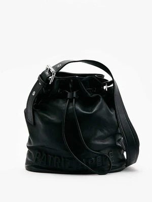 Skórzana torebka typu bucket (IM)PERFECTION medium PATRIZIA PEPE