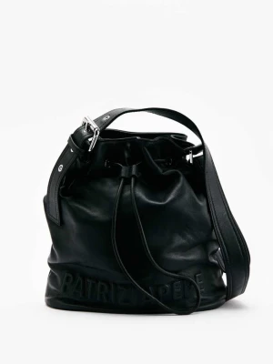 Skórzana torebka typu bucket (IM)PERFECTION medium PATRIZIA PEPE