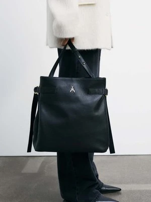 Skórzana torebka typu worek New Business PATRIZIA PEPE