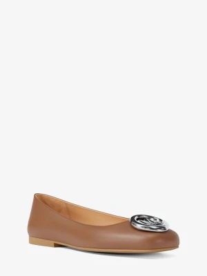 Skórzane baletki Milan Michael Kors BRĄZOWY (Brązowy)