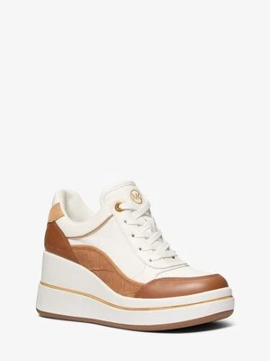 Skórzane buty sportowe Emmy na koturnie MICHAEL Michael Kors