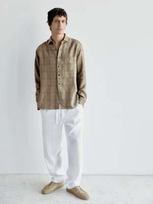 Skórzane Buty Sportowe - Norkowy - - Massimo Dutti - Mężczyzna