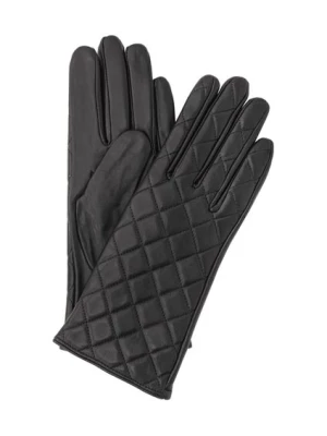 Skórzane czarne rękawiczki damskie OCHNIK