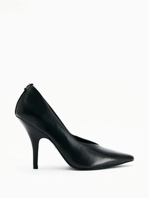 Skórzane czółenka ze skórzaną podeszwą PATRIZIA PEPE