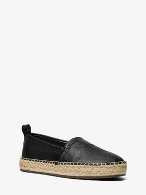 Skórzane espadryle Elias z tłoczonym logo Michael Kors Mens