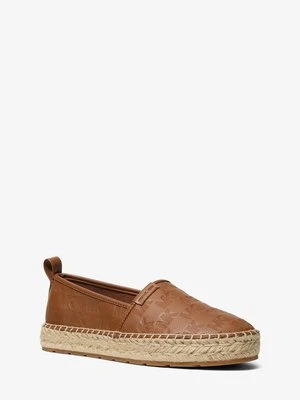 Skórzane espadryle Elias z tłoczonym logo Michael Kors Mens