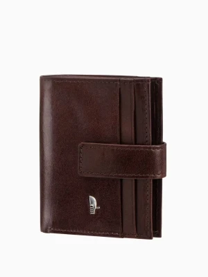 Skórzane etui na karty i dokumenty w kolorze brązowym Puccini