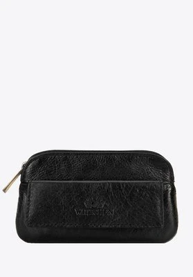 Skórzane etui na klucze z logo czarne Wittchen