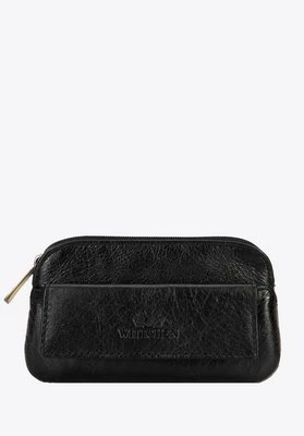 Skórzane etui na klucze z logo czarne Wittchen