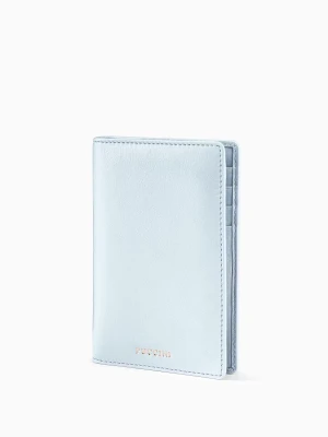 Skórzane etui na paszport niebieskie Puccini