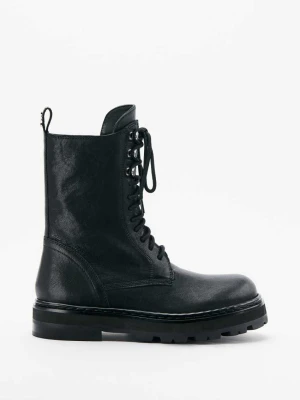 Skórzane glany Roundshape PATRIZIA PEPE