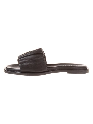Marc O'Polo Shoes Skórzane klapki w kolorze czarnym rozmiar: 37