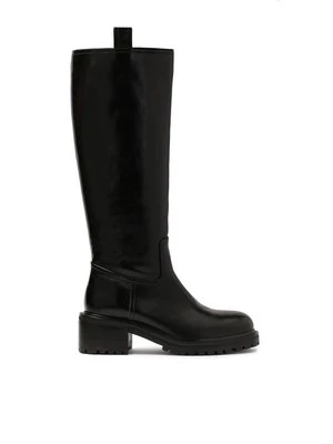 Skórzane kozaki damskie typu riding boots Kazar