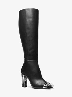 Skórzane kozaki Matilda z ozdobami MICHAEL Michael Kors