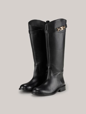 Skórzane kozaki Unico New Tori w kolorze czarnym Joop