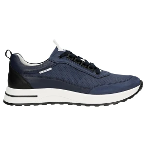 Granatowe sneakersy męskie na kontrastowej podeszwie 10245-76 Wojas
