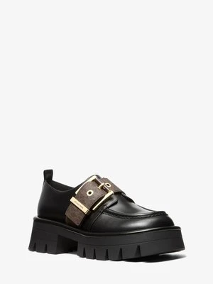 Skórzane mokasyny Colby ze skóry z charakterystycznym paskiem z logo MICHAEL Michael Kors
