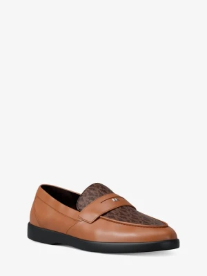 Skórzane mokasyny Wesley z charakterystycznym logo Michael Kors