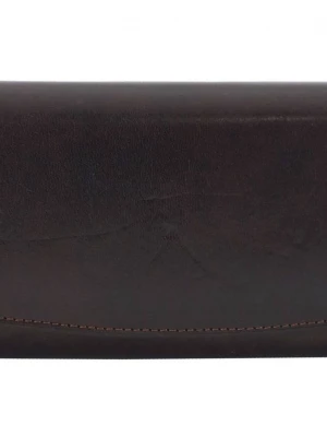 Skórzane portfele damskie - Barberini's - Brązowy ciemny Merg