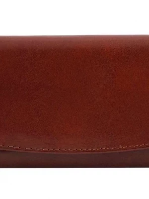 Skórzane portfele damskie - Barberini's - Brązowy Merg
