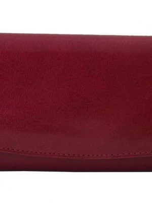 Skórzane portfele damskie - Barberini's - Czerwony Merg