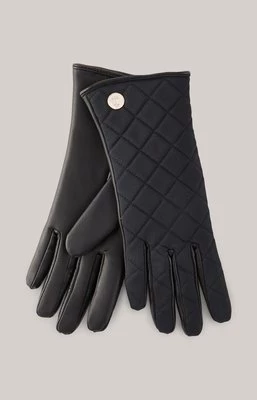 Skórzane rękawiczki w kolorze czarnym Joop