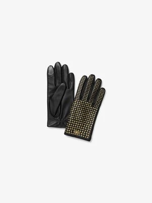 Skórzane rękawiczki z ćwiekami MICHAEL Michael Kors