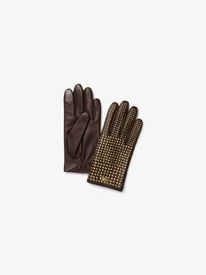 Skórzane rękawiczki z ćwiekami MICHAEL Michael Kors