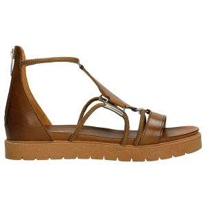 Brązowe sandały damskie ze skóry licowej 76012-52 Wojas