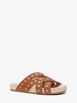 Skórzane sandały Irene z ćwiekami MICHAEL Michael Kors