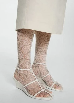 Skórzane sandały z pasków Mango