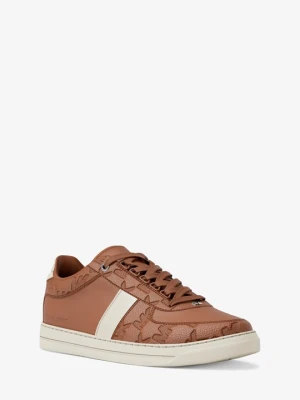 Skórzane sneakersy Brady z wytłoczonym logo Michael Kors BRĄZOWY (Brązowy)