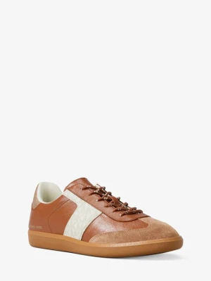 Skórzane sneakersy Jovie z charakterystycznym logo Michael Kors BRĄZOWY (Brązowy)