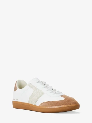 Skórzane sneakersy Jovie z charakterystycznym logo Michael Kors OPTYCZNA BIEL (Biały)