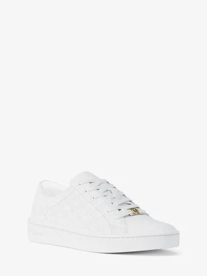 Skórzane sneakersy Keaton z wytłoczonym logo MICHAEL Michael Kors