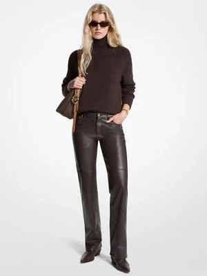 Skórzane spodnie o prostym kroju MICHAEL Michael Kors