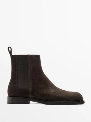 Skórzane Sztyblety - Brązowy - Massimo Dutti - Male