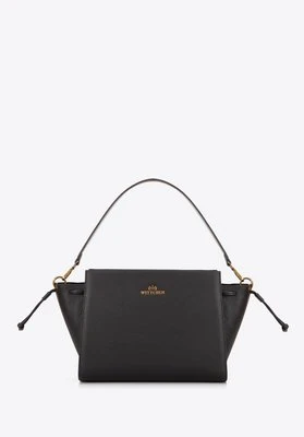 Skórzany kuferek z troczkami ciemny brąz Wittchen