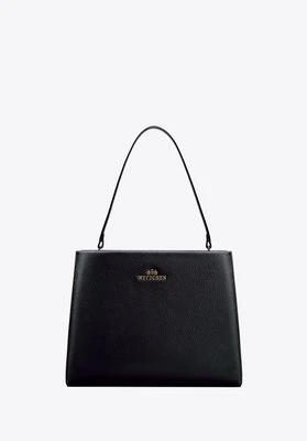 Skórzany kuferek z troczkami czarny Wittchen