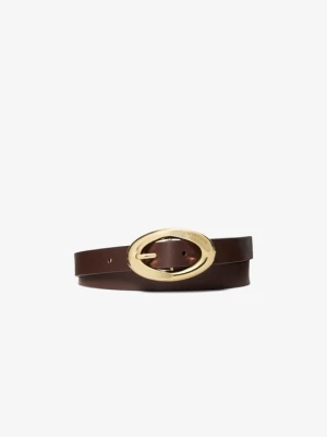 Skórzany pasek Michael Kors CZEKOLADOWY (Brązowy)