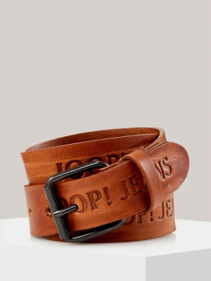 Skórzany pasek w kolorze koniakowym Joop