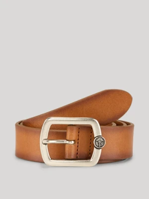 Skórzany pasek w kolorze koniakowym Joop